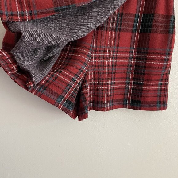 Hollister Women S Plaid Y2K 90s Grunge Gothic Punk Ultra High-Rise Pleated Skort - Picture 2 of 9